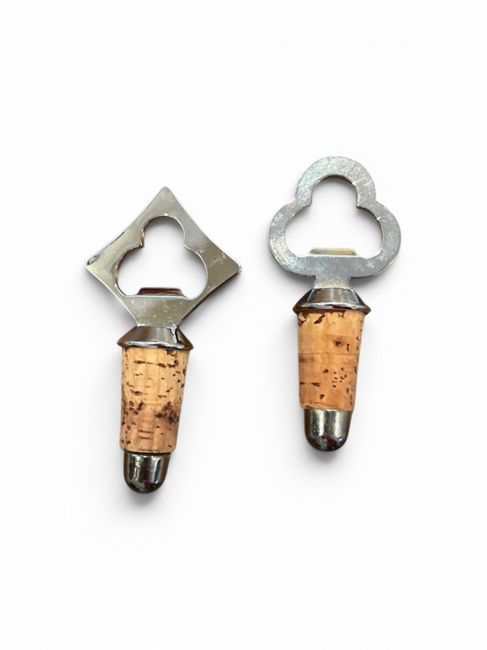 Silver and Cork Bottle Stoppers NWOT